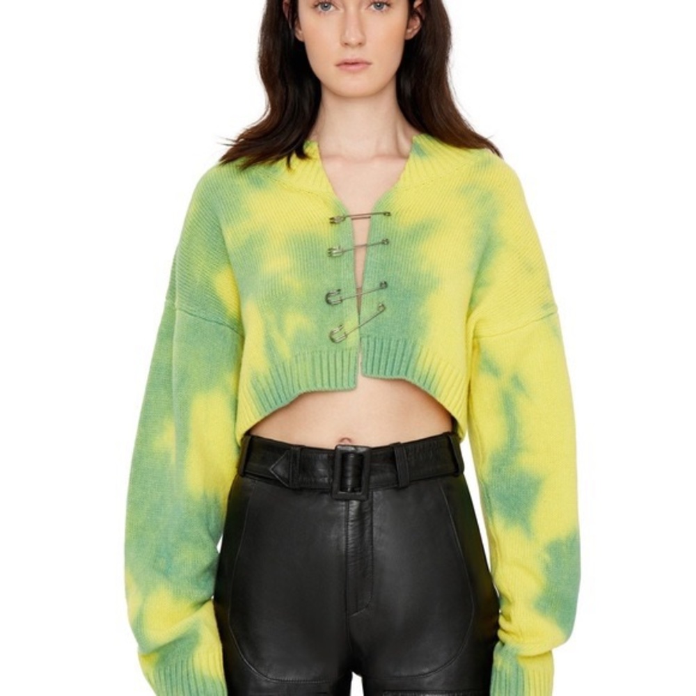 Worn once! Danielle Guizio safety-pin cardigan